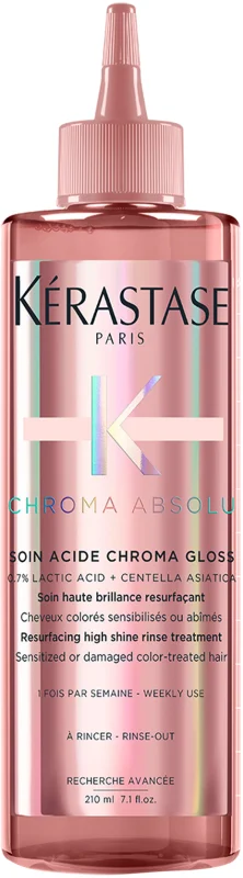 KERASTASE CHROMA  ABSOLU טיפול משקם אשר בונה מחדש את הרובד החיצוני של השערה ומעניק ברק עמוק לשיער צבוע עדין או פגום
