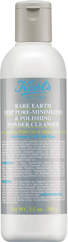 KIEHL'S ULTRA FACIAL RARE EARTH  אבקת ניקוי לצמצום מראה הנקבוביות וליטוש מרקם עור הפנים