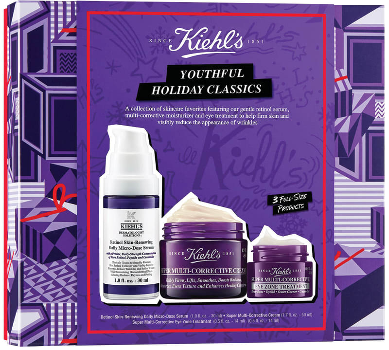 KIEHL'S YOUTHFUL HOLIDAY CLASSICS סט סרום + קרם לחות + קרם עיניים