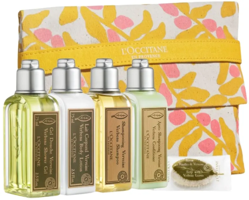 L'OCCITANE VERBENA קיט תחליב גוף + ג'ל רחצה + שמפו + מרכך + סבון מוצק