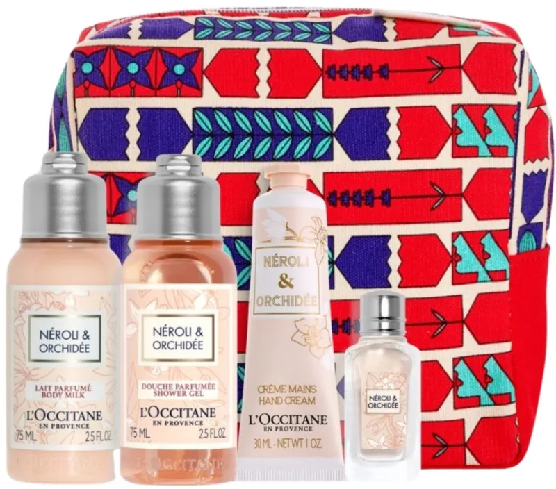L'OCCITANE NEROLI קיט חלב סחלב + קרם ידיים + א.ד.ט + ג'ל מקלחת