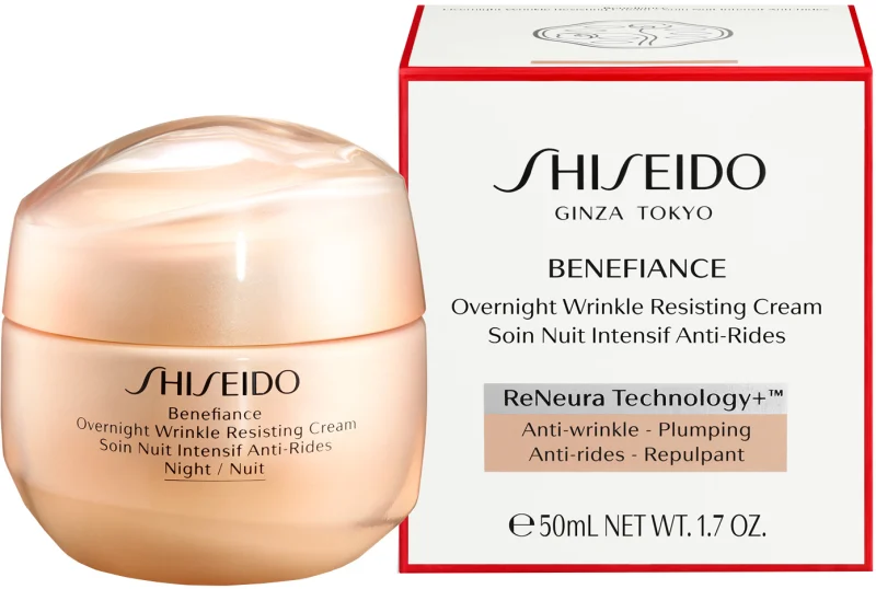 SHISEIDO BENEFIANCE OVERNIGHT WRINKLE RESISTING קרם לילה לטיפול בקמטים