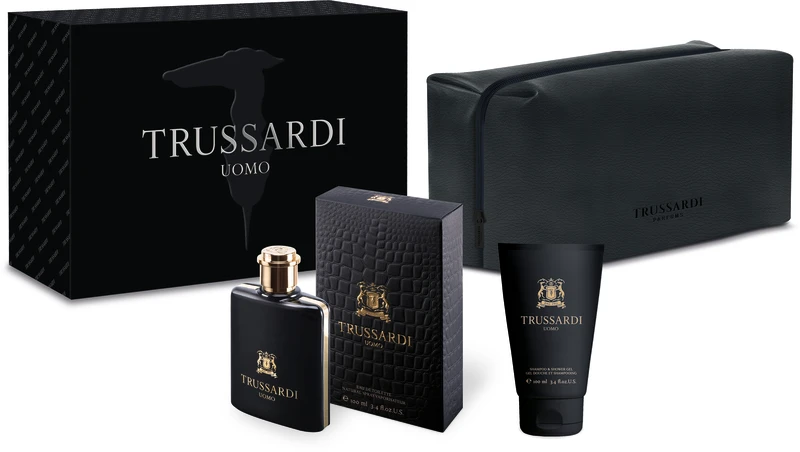 TRUSSARDI UOMO סט א.ד.ט + ג'ל רחצה + תיק לגבר