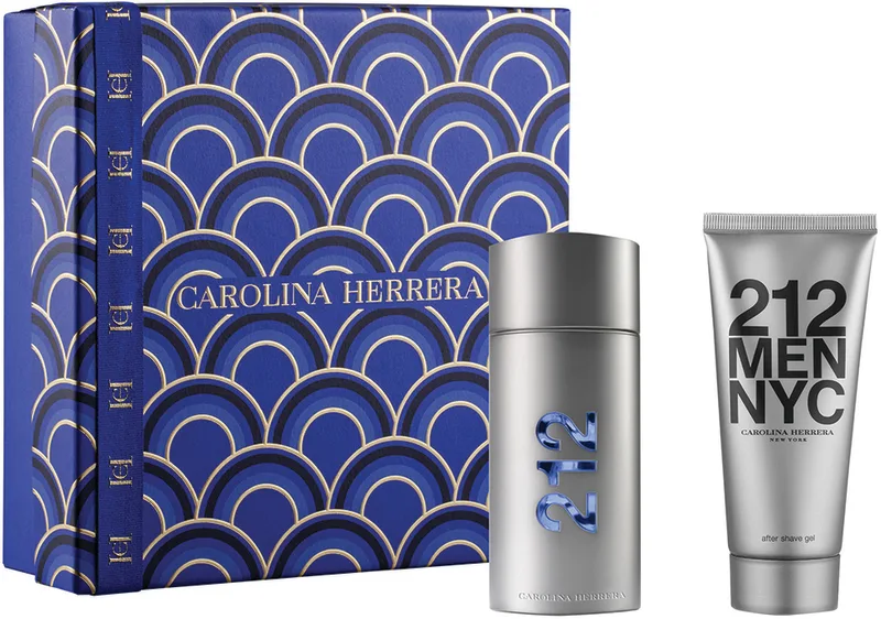 CAROLINA HERRERA 212 MEN NYC סט א.ד.ט + ג'ל לאחר גילוח לגבר
