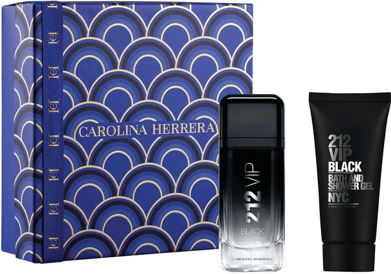 CAROLINA HERRERA 212 VIP BLACK סט א.ד.פ + ג'ל רחצה לגבר
