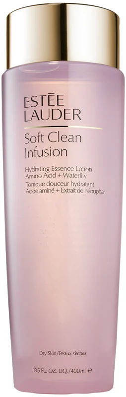 ESTEE LAUDER SOFT CLEAN INFUSION מי פנים לחותיים עם חומצות אמינו ותמצית שושנת מים