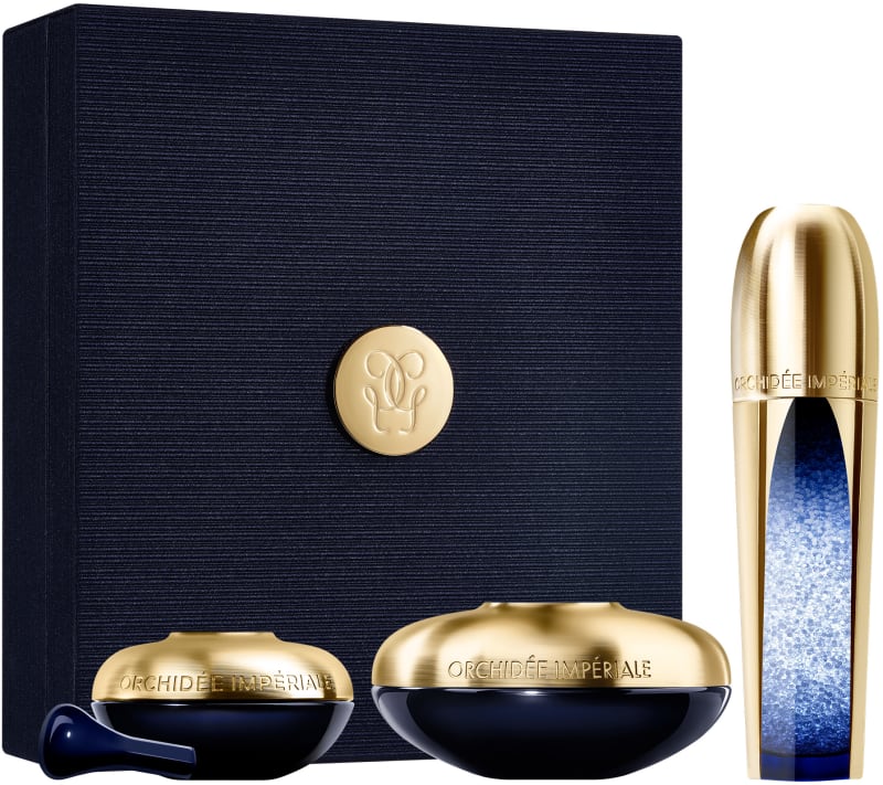 GUERLAIN ORCHIDEE IMPERIALE סט סרום + קרם פנים + קרם עיניים