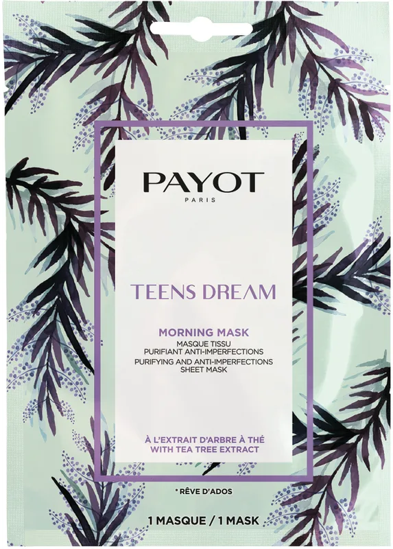 PAYOT MORNING MASK מסכת בד על בסיס צמחים מטהרת - TEENS DREAM