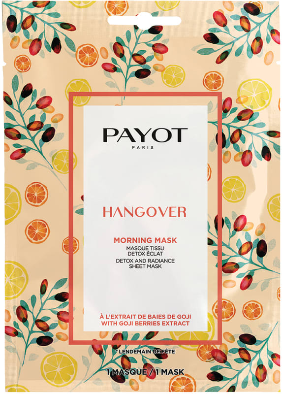 PAYOT MORNING MASK מסכת בד לעור עמום וחסר זוהר על בסיס צמחים - HANGOVER