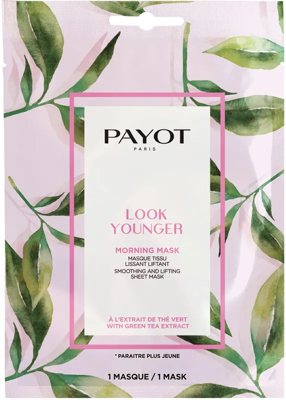 PAYOT MORNING MASK מסכת בד על בסיס צמחים - LOOK YOUNGER