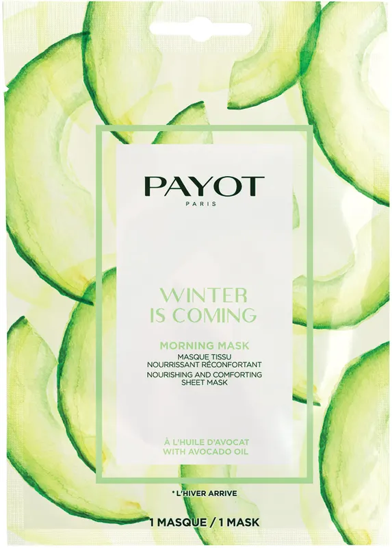 PAYOT MORNING MASK מסכת בד לחות והזנה על בסיס צמחים - WINTER IS COMING