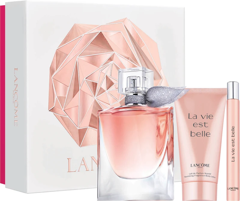 LANCOME La vie est belle סט א.ד.פ + קרם גוף + א.ד.פ לאשה
