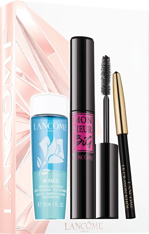LANCOME MONSIEUR BIG מסקרה + עפרון עיניים + מסיר איפור