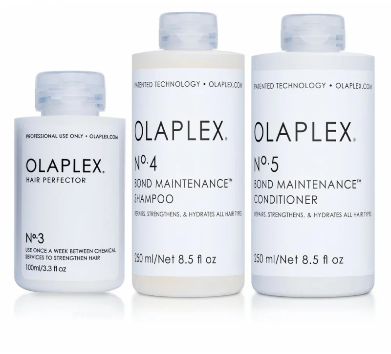 OLAPLEX סט שמפו טיפולי מספר 4 + מרכך לשיקום השיער מספר 5 + הייר פרפקטור מספר 3 + מברשת שיער