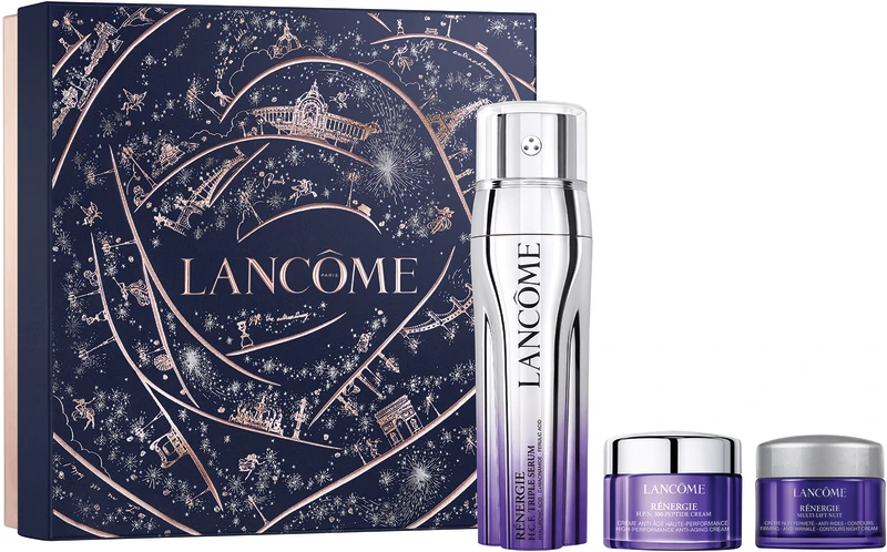 LANCOME RENERGIE סט סרום + קרם יום + קרם לילה