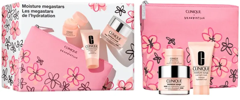 CLINIQUE MOISTURE SURGE סט קרם לחות + מסכה לחות + קרם עיניים