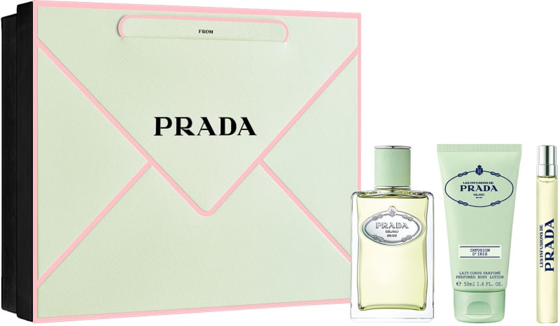 PRADA INFUSION D'IRIS סט א.ד.פ + א.ד.פ + תחליב גוף לאשה
