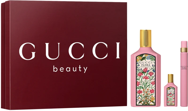 GUCCI FLORA GORGEOUS GARDENIA סט א.ד.פ + א.ד.פ + א.ד.פ לאשה