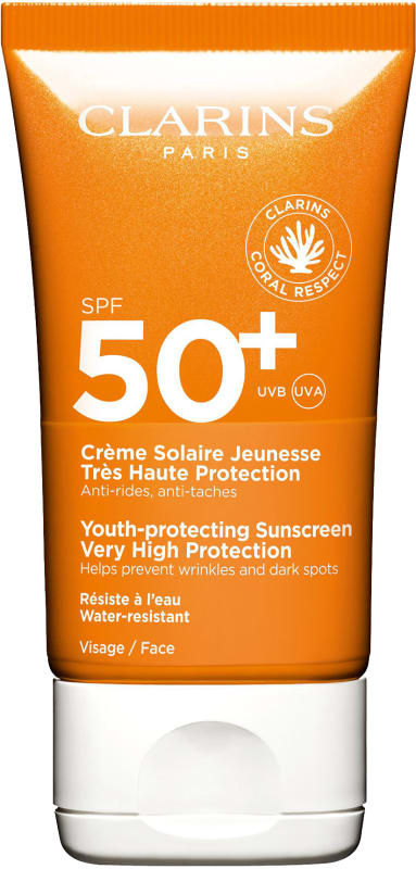 CLARINS קרם הגנה גבוה לפנים SPF 50+