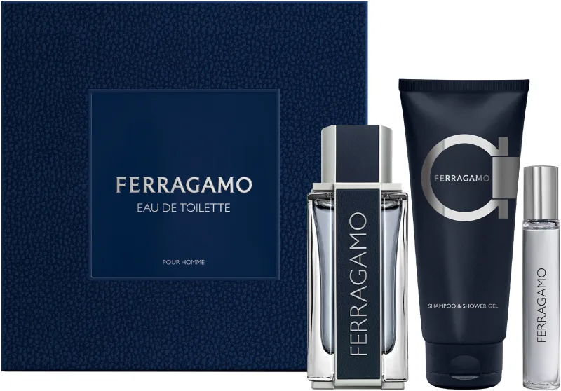 FERRAGAMO סט א.ד.ט + א.ד.ט + שמפו & ג'ל רחצה לגבר