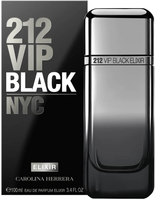 CAROLINA HERRERA 212 VIP BLACK ELIXIR א.ד.פ לגבר