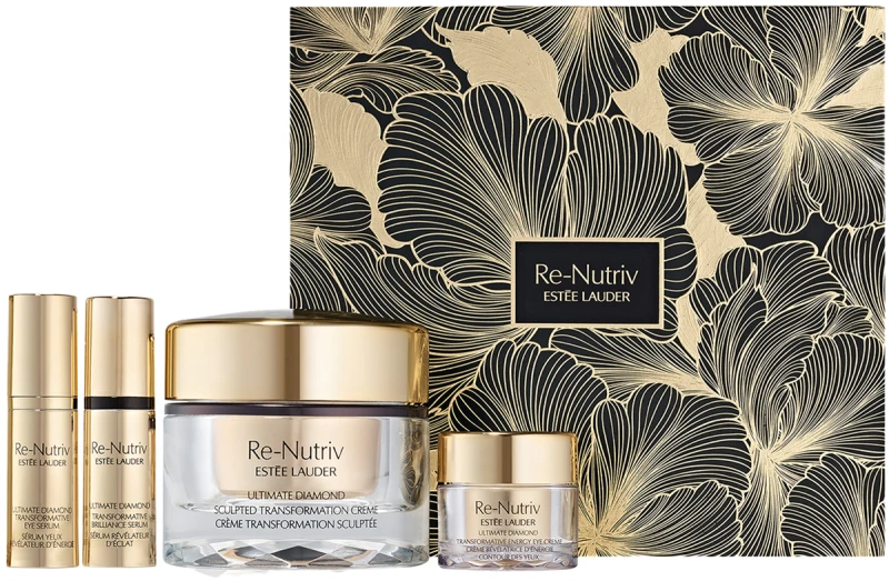 ESTEE LAUDER RE-NUTRIV ULTIMATE DIAMOND סט קרם לחות + סרום + קרם עיניים + סרום עיניים
