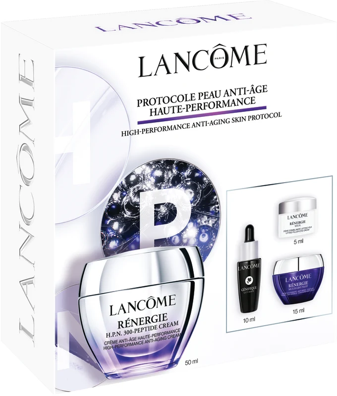 LANCOME RENERGIE H.P.N. 300 PEPTIDE  סט קרם לחות + קרם לילה + סרום + קרם עיניים