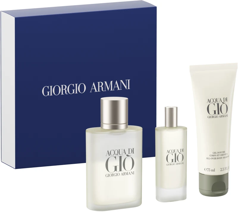 GIORGIO ARMANI ACQUA DI GIO סט א.ד.ט + א.ד.ט + ג'ל רחצה לגבר