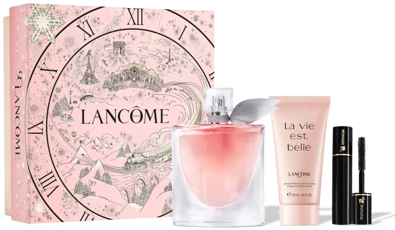 LANCOME La vie est belle סט א.ד.פ + מסקרה + קרם גוף לאשה