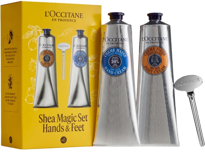 L'OCCITANE SHEA BUTTER סט קרם ידיים + קרם רגליים