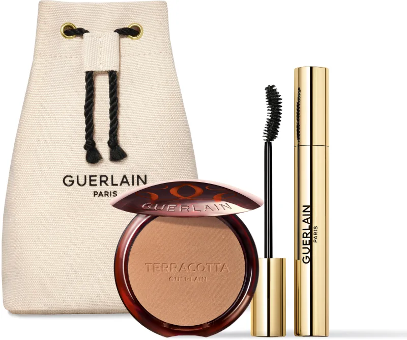 GUERLAIN סט TERRACOTTA ברונזר לפנים + NOIR G מסקרה