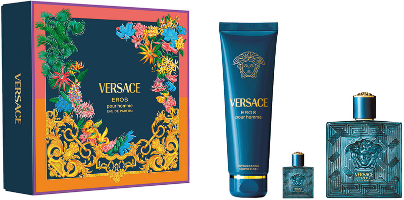VERSACE EROS סט א.ד.פ + א.ד.פ + ג'ל רחצה