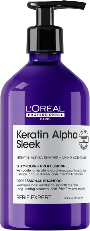 L'OREAL PROFESSIONNEL KERATIN ALPHA SLEEK שמפו לשיער